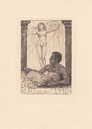Exlibris acquaforte bruno - ex,