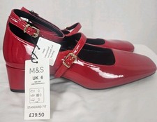Scarpe M&S rosse vernice Mary