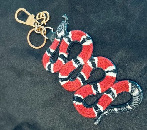 Gucci king snake bag charm - gg,