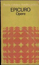 Epicuro. Opere, frammenti, testimonianze sulla sua vita.
