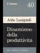 DINAMISMO DELLA PRODUTTIVITA' ECONOMIA ALDO LUSIGNOLI PAN EDITRICE 1975