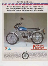 advertising Pubblicità-MOTO FANTIC MOTOR GT 50 1976 MOTOITALIANE MOTOSPORT EPOCA