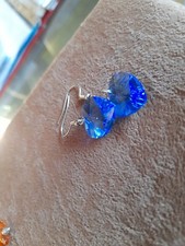 Orecchini Cuore Blu Cristallo Swarovski BRENDA