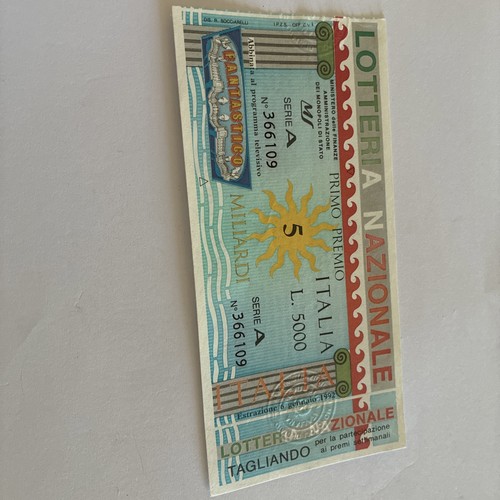 Biglietto lotteria nazionale - lotteria,