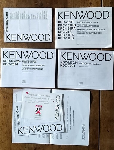 Manuale kenwood radio cassette - radio,