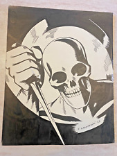 Disegno originale 1969 Kriminal firmato - china su cartoncino