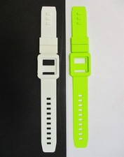 Cinturino orologio silicone verde e bianco cinturino da polso cover pelle Apple iPod Nano 6a gen