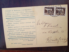 FUTURISMO RETROSCENA CARTOLINA TEATRO SPERIMENTALE MARINETTI AUTOGRAFO ARMO'