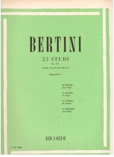 Bertini: 25 STUDI Op.137, Per