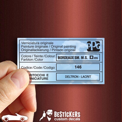 Adesivo etichetta alfa - 1,