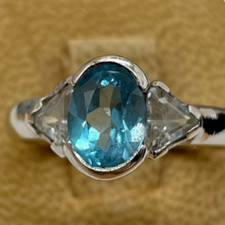 Anello oro bianco 18kt carati