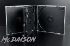 3 pezzi CUSTODIA 4 CD DOPPIA JEWEL CASE GROSSA da 24 mm x cofanetti CD musicali