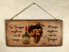 Cartello targa GRAPPA E TEMPO