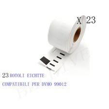 23 Etichette per DYMO 99012 89mmX36mm  LABELWRITER 400 450 310 320 330 series   
