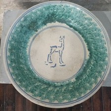 PIATTO ANTICO CERAMICA SICILIA CALTAGIRONE BURGIO VIETRI GROTTAGLIE VINTAGE RARO