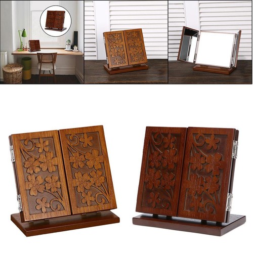 Legno specchio cosmetico - legno,