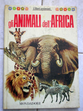Animali dell'Africa - Libro Animato Pop-up Book - Mondadori 3D vintage 1968