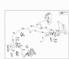 MERCEDES W211 CDI TUBO FLESSIBILE  POMPA RICIRCOLO OEM 2118328594