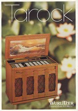 Wurlitzer TAROCK Fonografo Originale 1973 Musica Jukebox Promo Vendita Volantino Phono
