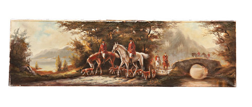 Koller scena caccia - koller, pittura