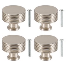 TRIXES 4PK Pomelli per cassetti in argento opaco - Ferramenta decorativa (b1c)