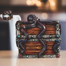 Scatola portagioie polpo 4,5"H ornamento decorazione casa regalo unico