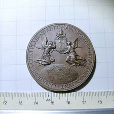 MEDAGLIA ,PIO XII,  MEDAGLIA STRAORDINARIA 1956 XVIII, IN BRONZO, 81° COMPLEANNO