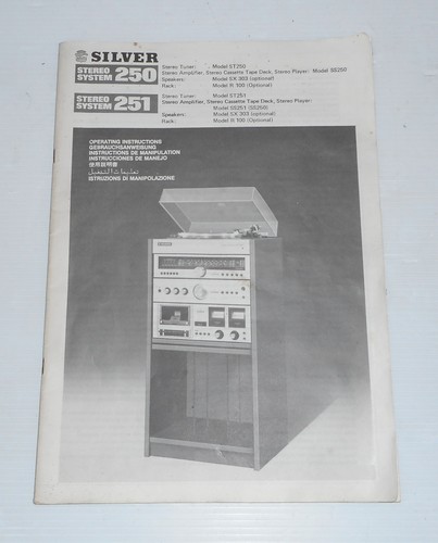 Silver stereo system manuale - stereo,