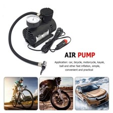 MINI COMPRESSORE PORTATILE AUTO MOTO BICI CANOTTI PALLONE 12V 220V ACCENDISIGARI