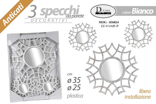 Set specchi parete - 3,