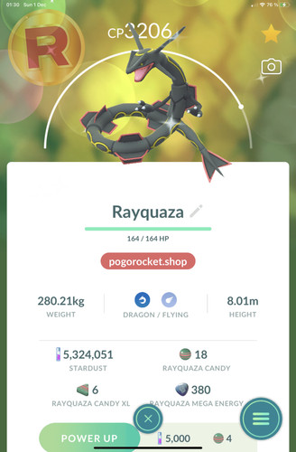 Shiny rayquaza dragon ascent - rayquaza,