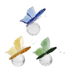  3 Pcs Decorative Ornament Collectible Display Farfalla Farfalle Ornamento