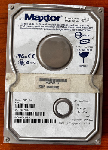 Hard disk maxtor diamondmax - maxtor,