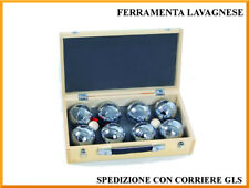 Set 8 bocce petanca in box di