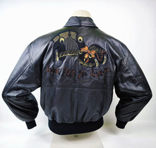 Iceberg Lederjacke schwarz "Love Has No Limits" with Iceberg Gr. M vintage 90er
