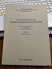 PICCOLO VOCABOLARIO DI COMACCHIO GIOVAN FRANCESCO BONAVERI Franca Strocchi 1990