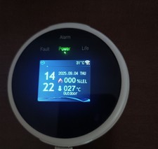 Tuya Rilevatore di Gas CH4 Smart Wifi con Schermo LCD Digitale Casa