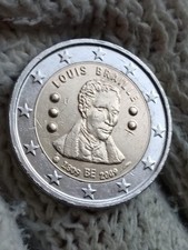 Moneta da 2€ Belgio 2009 LOUIS BRAILLE 200° anniv. nascita (Emissione congiunta)