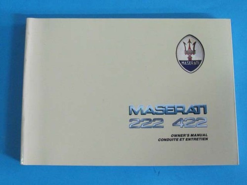 Owner manual conduite et - owner's,