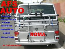 PORTABICI POSTERIORE 3 BINARI X FURGONE VOLKSWAGEN CARAVELLE ANNO 2012 X 3 BICI 