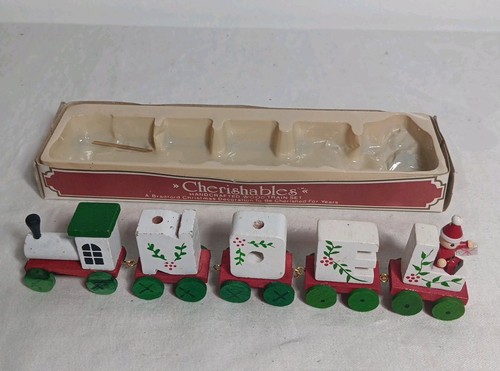 Vintage treno noel legno - vintage,