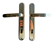 Maniglia doppia x porta placca