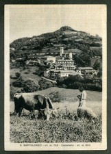 SAN SECONDO DI PINEROLO  (Torino) - SAN BARTOLOMEO - CASTELLETTO - VG. 1956