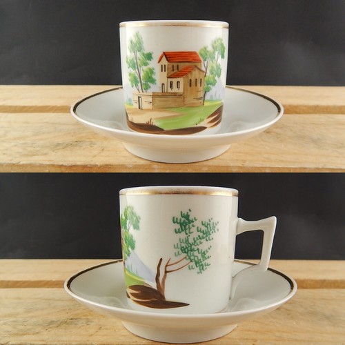 Antica tazza piatto - tazza, e