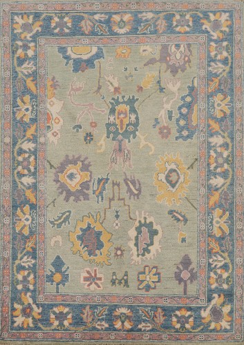 Tappeto verde oushak oriental - tappeto,