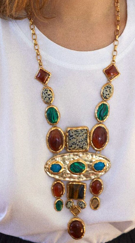 Collana zara grande perline - zara,