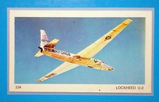 AEREI-Ed.Ediraf-Figurina/Sticker n.234-LOCKHEED U2-USA-Rec