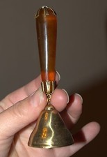 Splendida vecchia campana Cognac Baltico ambra e ottone!!!