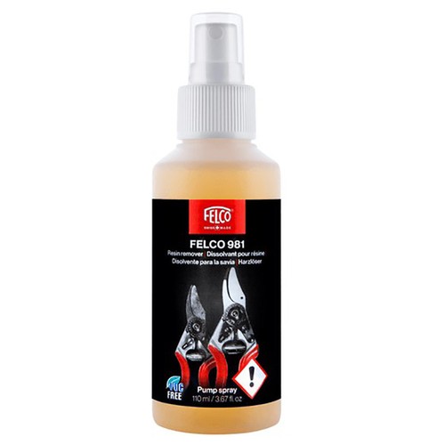 Solvente elimina resina
