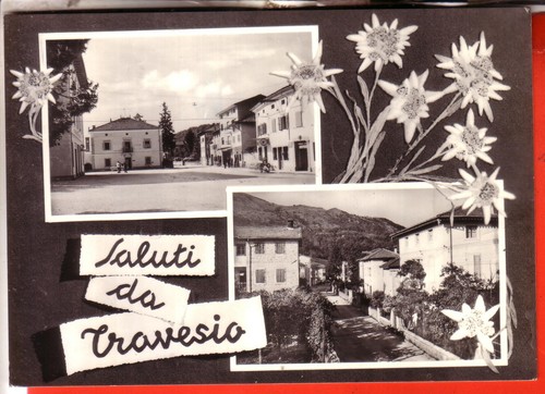 Cartolina travesio n - travesio, b/n